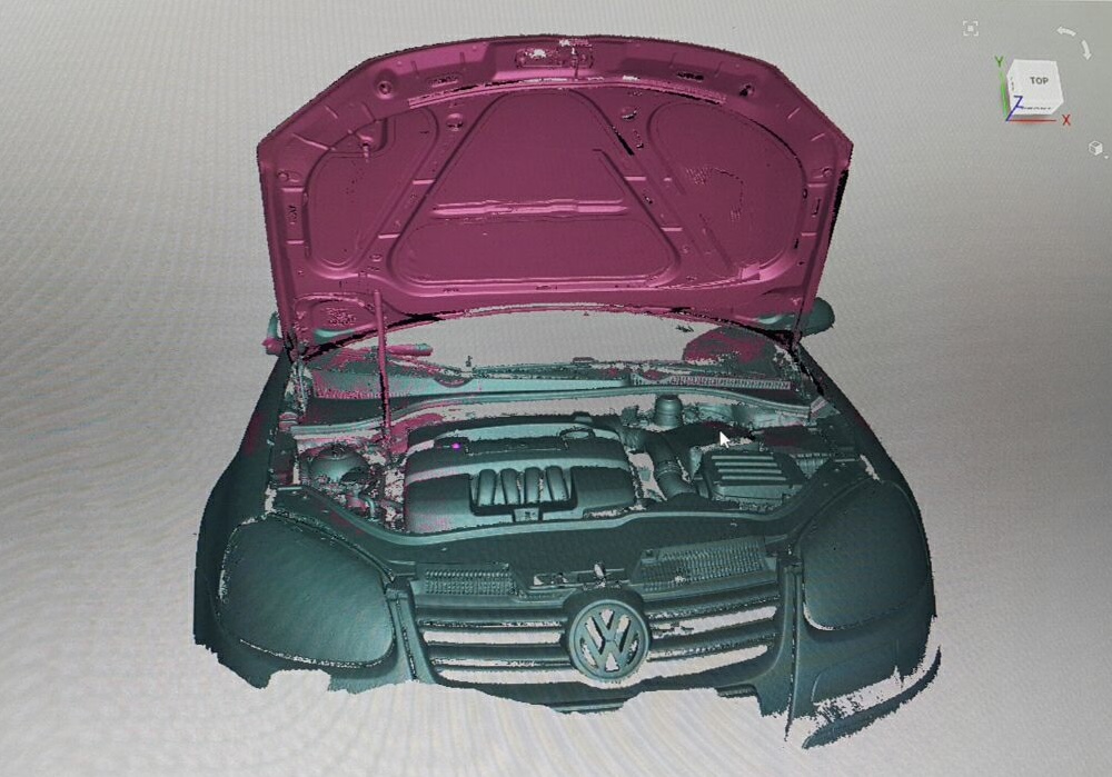 MK5 engine bay 3D scan